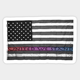 United We Stand - design for American unity Sticker